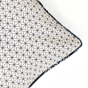 Batik Pillow Cover (Square) - Blue Nautical Fern - Batik Boutique