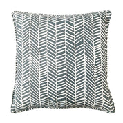 Batik Pillow Cover (Square) - Grey Banana Leaf - Batik Boutique