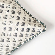 Batik Pillow Cover (Square) - Grey Banana Leaf - Batik Boutique