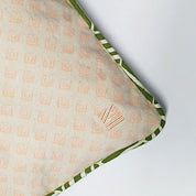 Batik Pillow Cover (Square) - Sage Banana Leaf - Batik Boutique