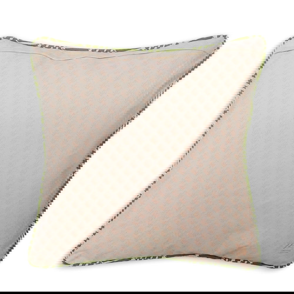 Batik Pillow Cover (Square) - Sage Banana Leaf - Batik Boutique