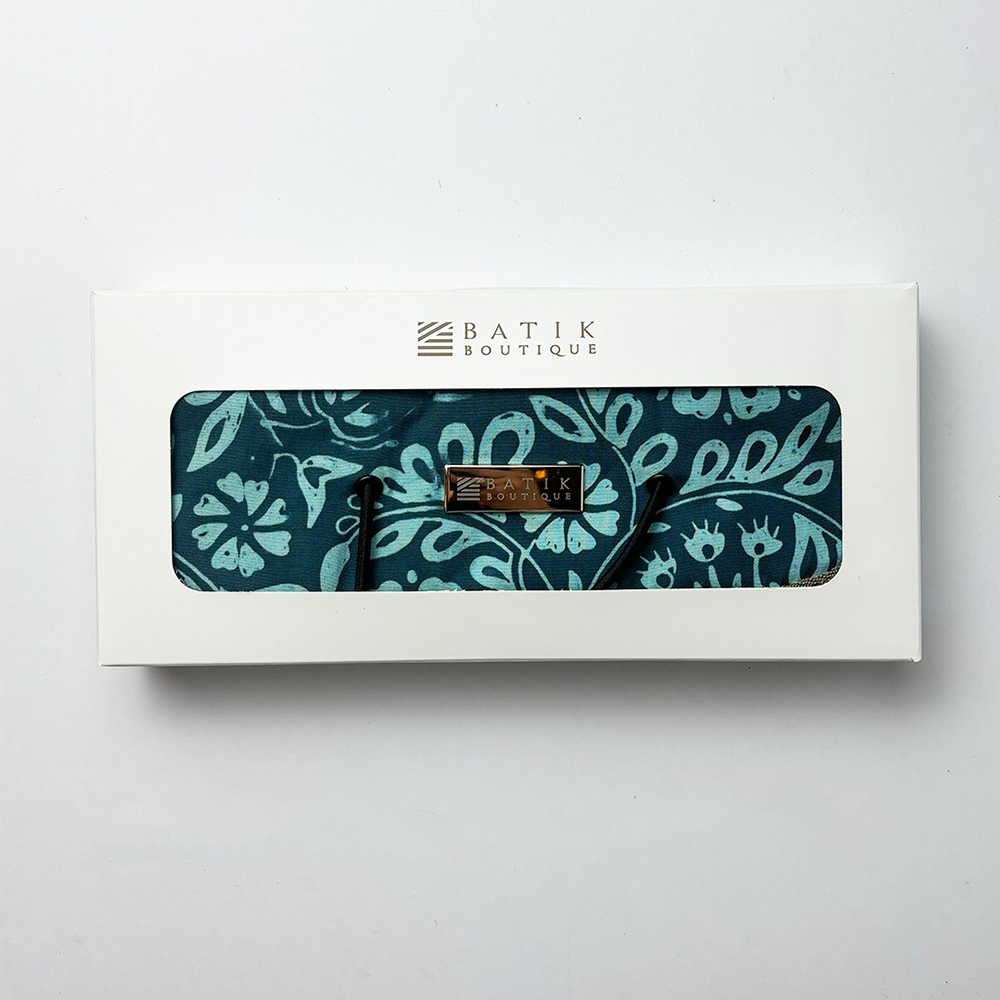 Product packaging with Batik Boutique branding on a white background