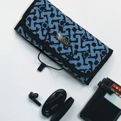Batik Roll Up Travel Pouch - Midnight Arabesque - Batik Boutique