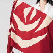Batik Scarf (Silk Cotton) - Crimson Rose - Batik Boutique