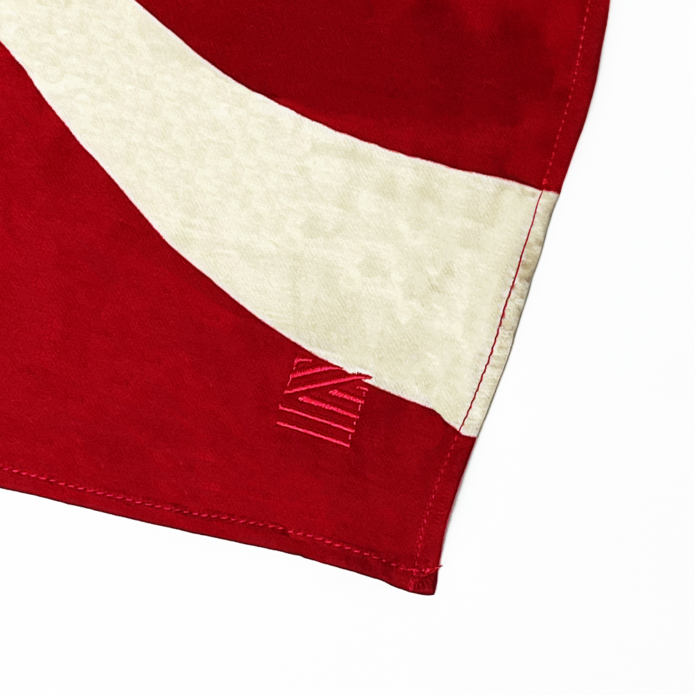 Batik Scarf (Silk Cotton) - Crimson Rose - Batik Boutique