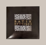 Batik Scarf (Silk Cotton) - Black Leopard