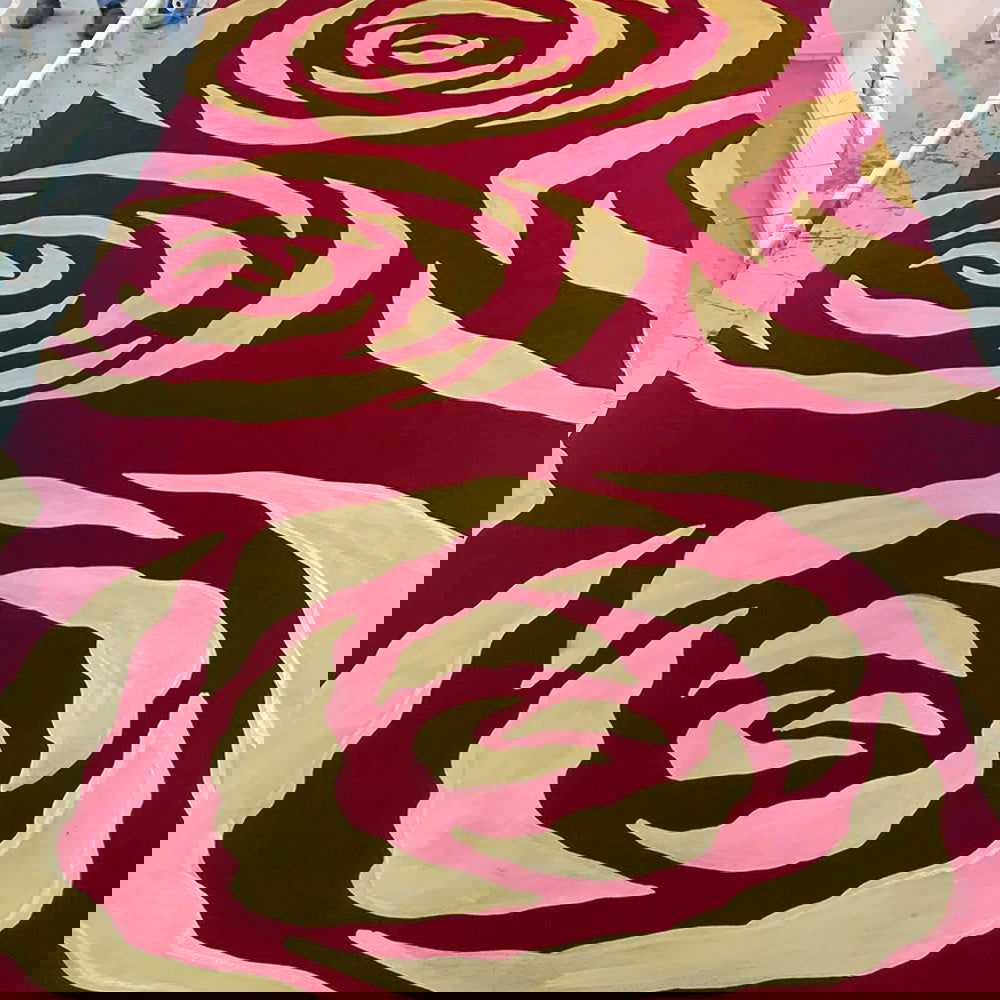 Batik Scarf (Silk Cotton) - Crimson Rose - Batik Boutique