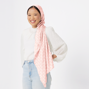 Batik Scarf (Silk Cotton) - Peach Bloom - Batik Boutique