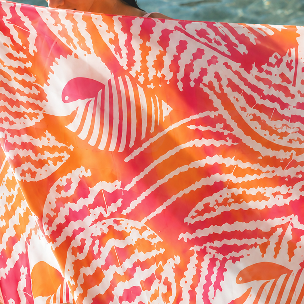 Batik Scarf (Silk Cotton) - Senja Tioman