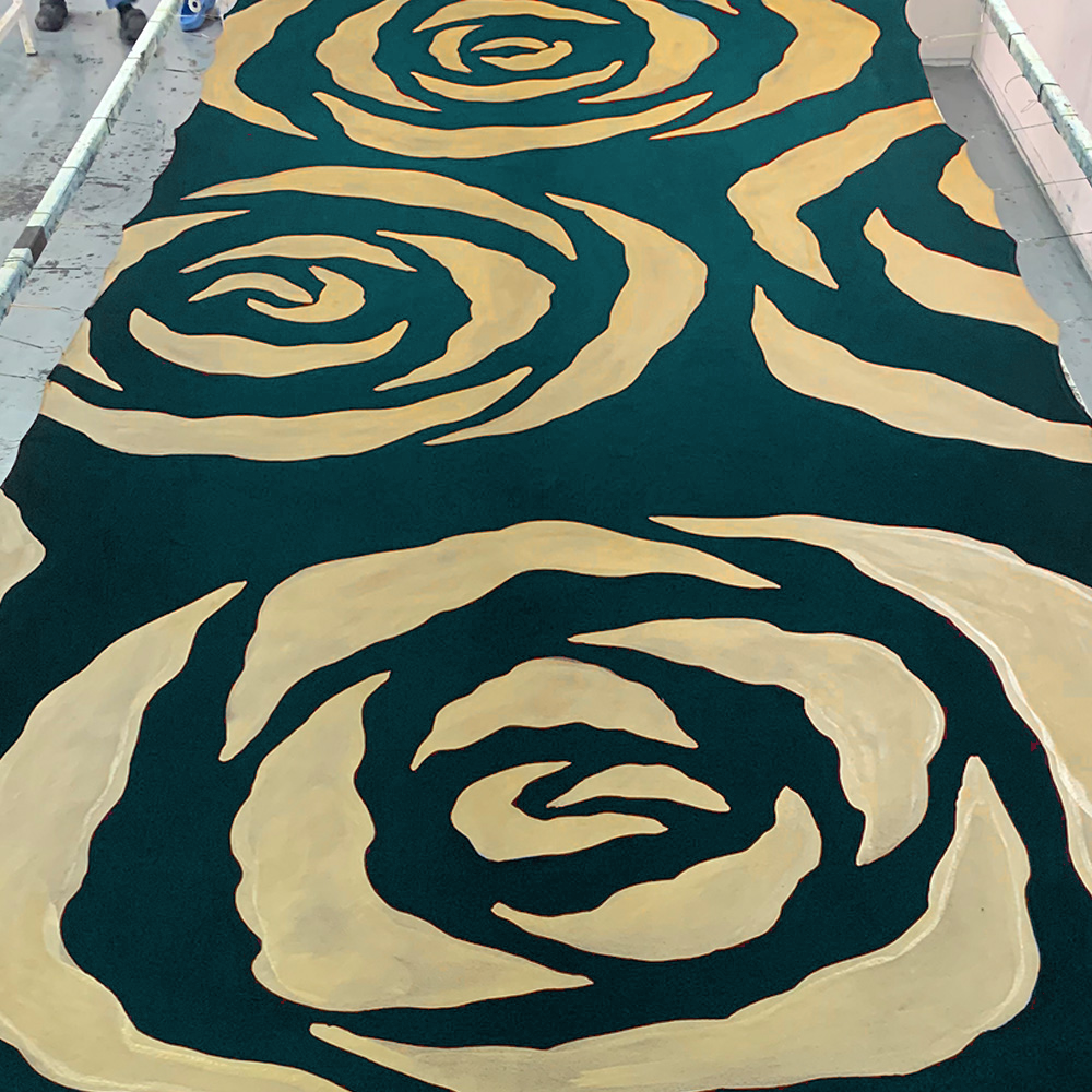 Batik Scarf (Silk Cotton) - Teal Rose - Batik Boutique