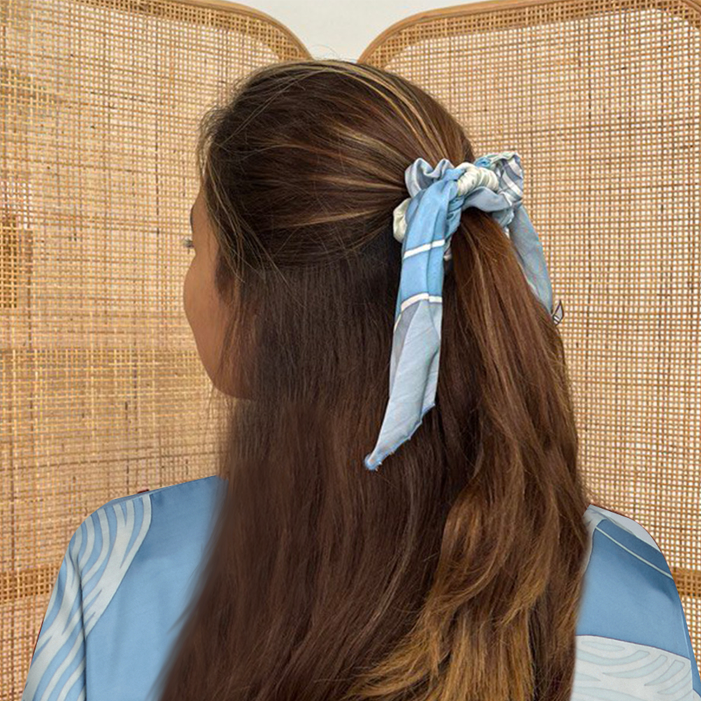 Batik Scrunchies - Sky Bukit - Batik Boutique