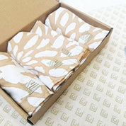 Batik Serviette Set Tan Bunga box set 