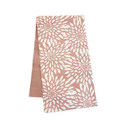 a batik table runner in the pattern coral bunga against a white background