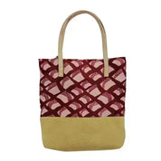 Batik Tote Bag (Canvas base) - Crimson Nasi Lemak - Batik Boutique