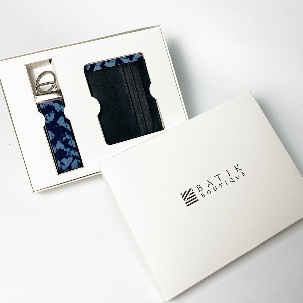Batik Travel Set - Midnight Arabesque in the batik boutique box 