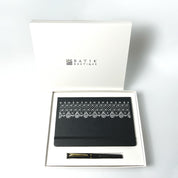 Batik-Inspired Journal & Pen - Black Anyam in a batik boutique box 