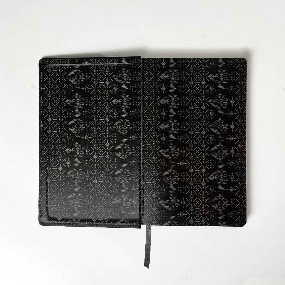 Batik-Inspired Journal & Pen - Black Anyam
