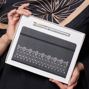 Batik-Inspired Journal & Pen - Black Anyam