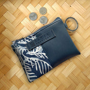 Card Holder Wallet - Blue Nautical Fern - Batik Boutique