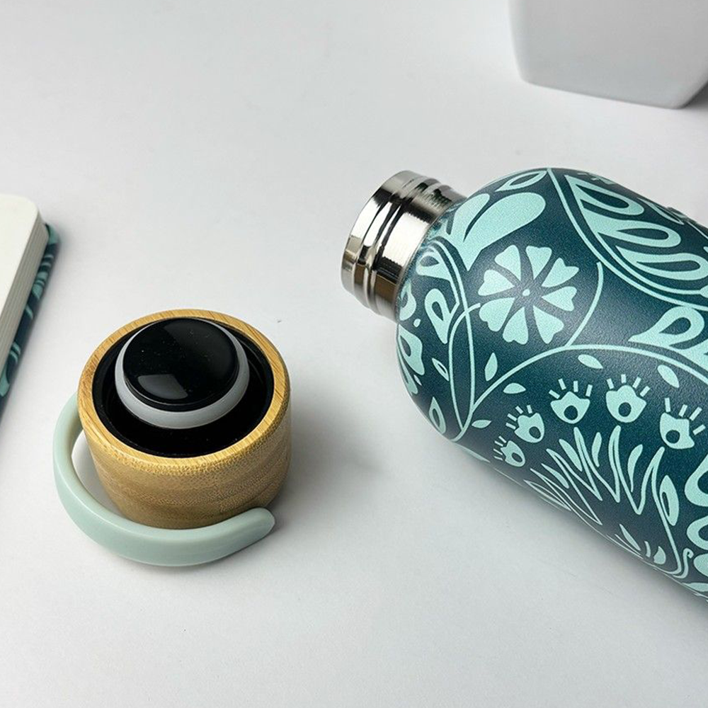 Stainless Steel Tumbler - Teal Ukir