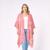 Batik Kimono - Coral Blooming Lace