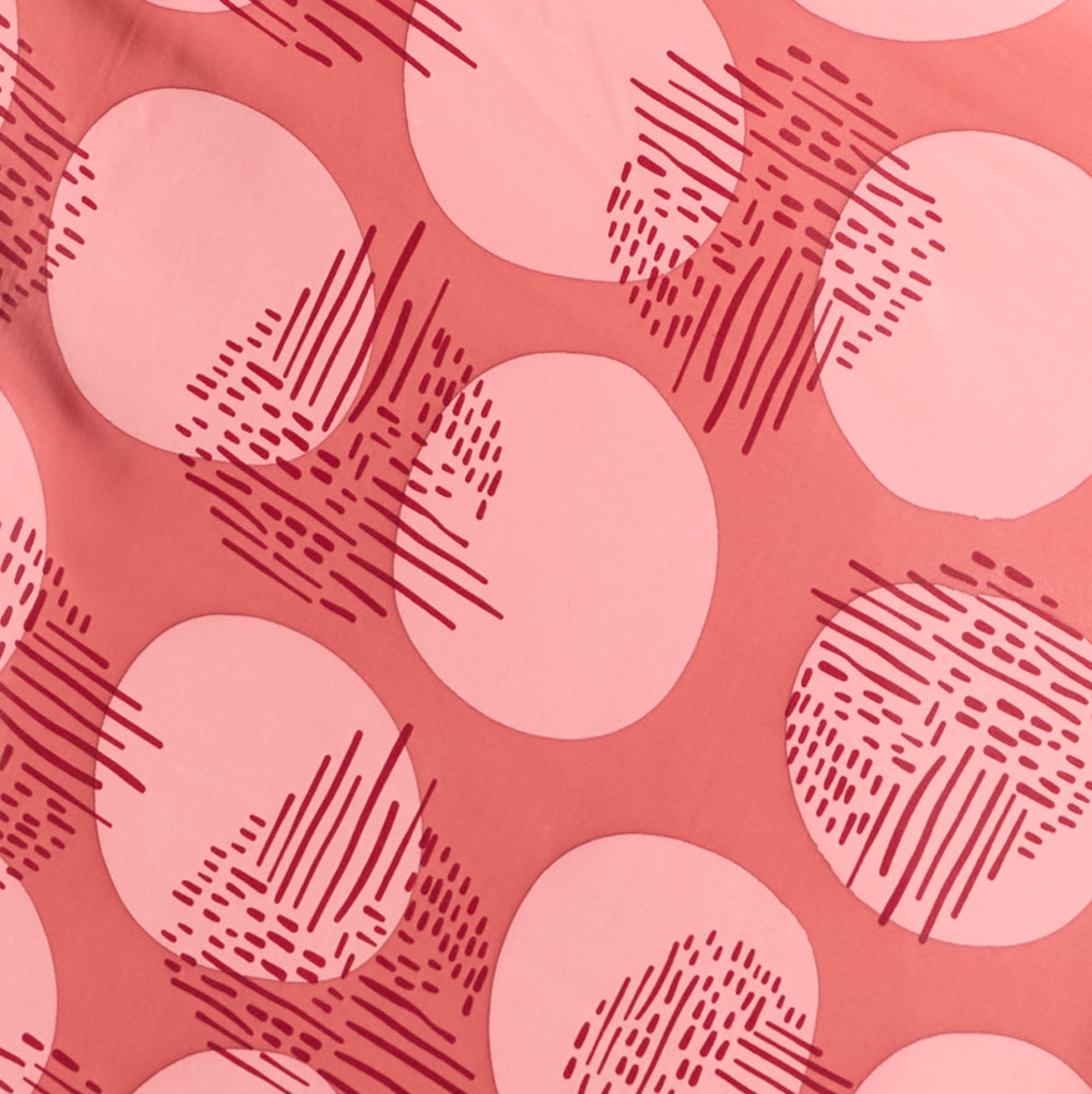 Batik Scarf (Silk Cotton) - Crimson Yuan Dian