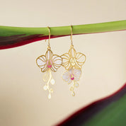 Embrace Jewellery - White Orchid Earrings 3