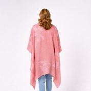 Batik Kimono - Coral Blooming Lace