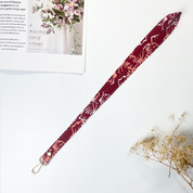 Batik Lanyard and Luggage Tag - Red Hibiscus