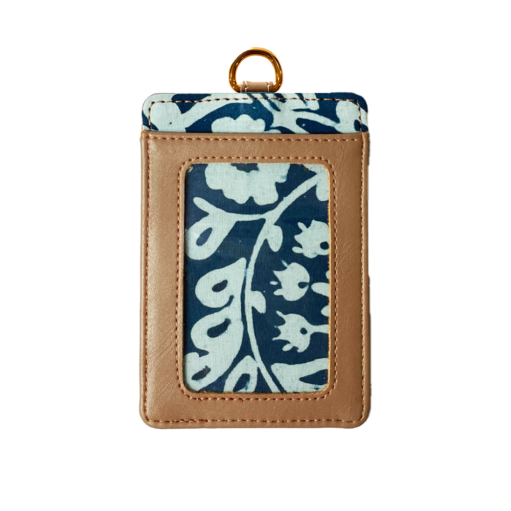 Batik Lanyard and Luggage Tag - Teal Ukir