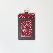 Batik Lanyard and Luggage Tag - Red Hibiscus