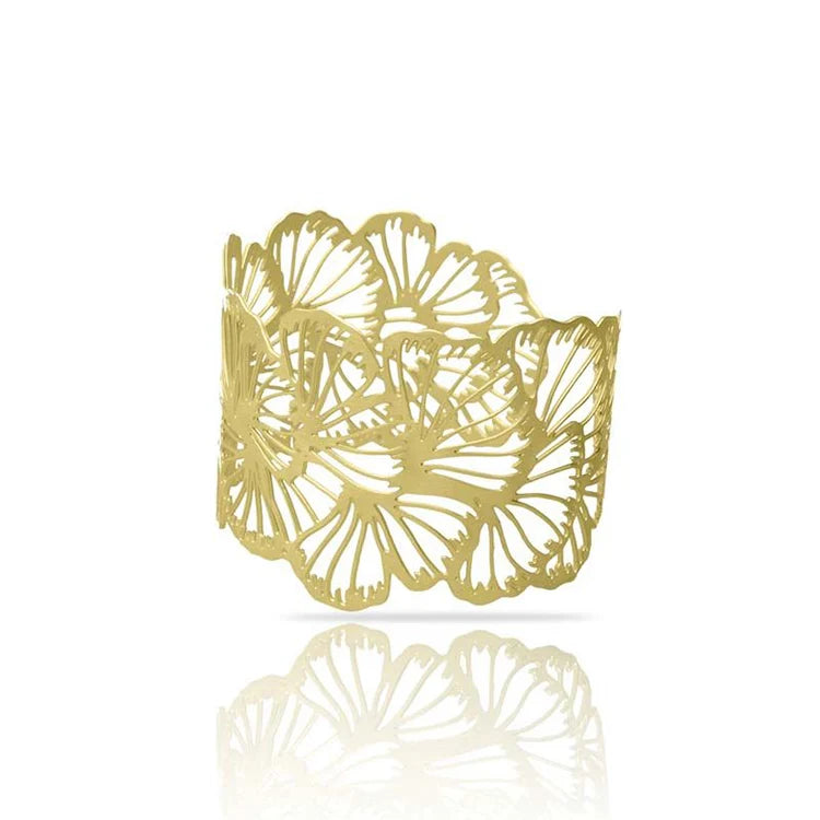Embrace Jewellery -  Ginkgo Biloba Gold Bracelet