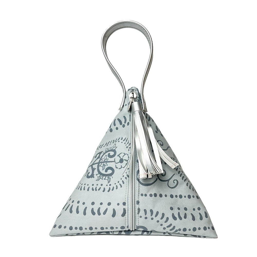 Ketupat Bag in grey Petola front facing photo 