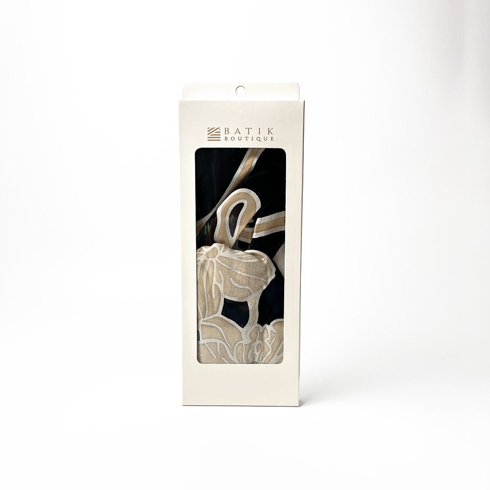 box of Batik Headband  in Onyx Fleur