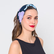 Batik Headband - Sapphire Fleur