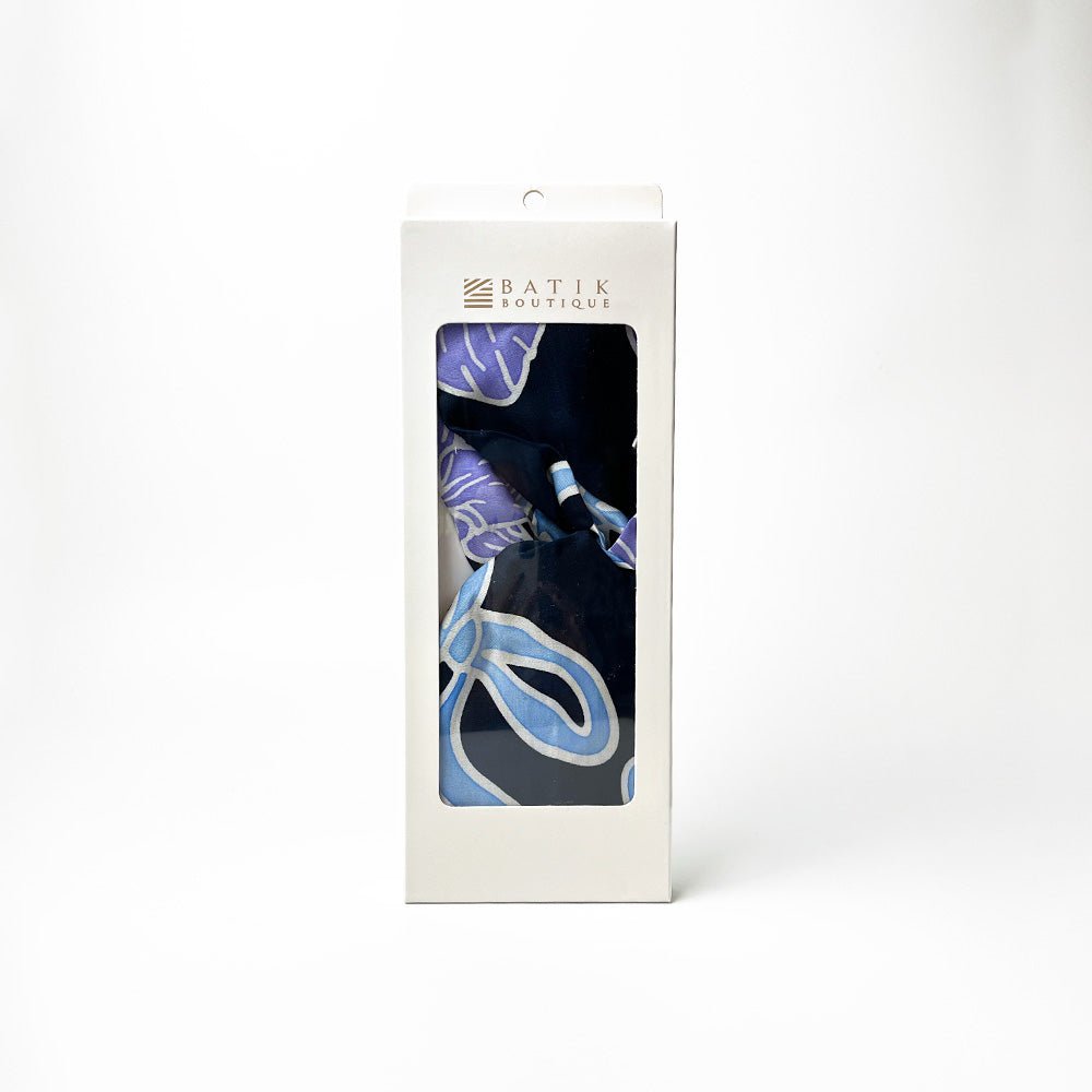 Batik Headband  Sapphire Fleur in its box 
