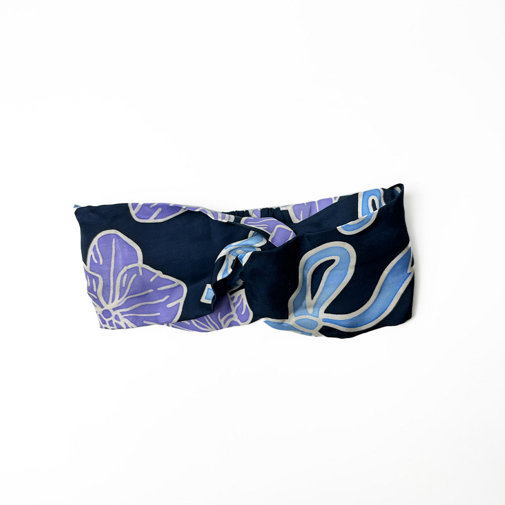 Batik Headband - Sapphire Fleur