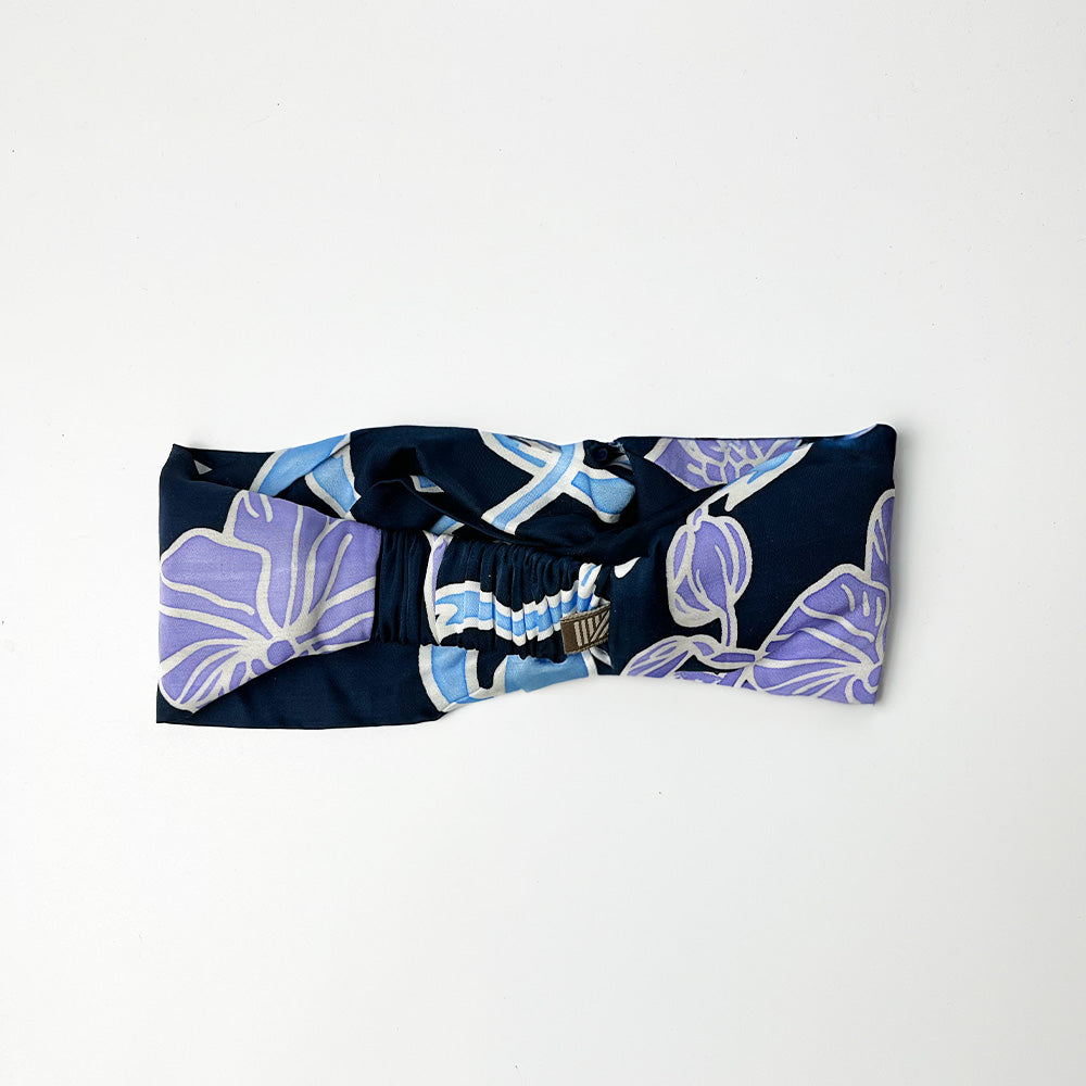 Batik Headband - Sapphire Fleur