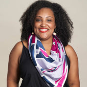 KL Skyline Scarf (Silk Cotton) - Fuchsia Jambu