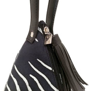 Ketupat Bag Black Fern zoomed in zipper