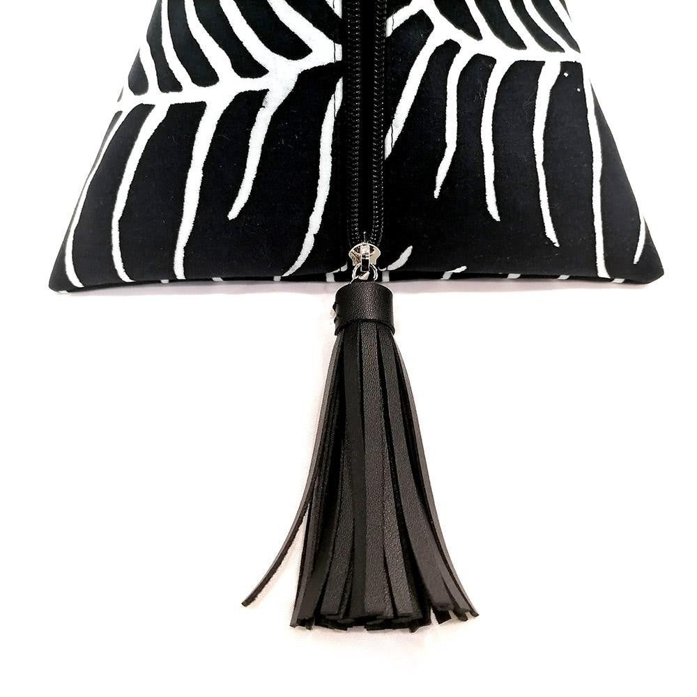 Ketupat Bag Black Fern tassel