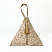 Ketupat Bag in Tan nautical front 