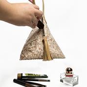 Ketupat Bag - Tan Nautical Fern - Batik Boutique