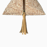 Ketupat Bag in Tan nautical tassel zip 
