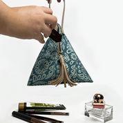 Ketupat Bag - Teal Ukir - Batik Boutique