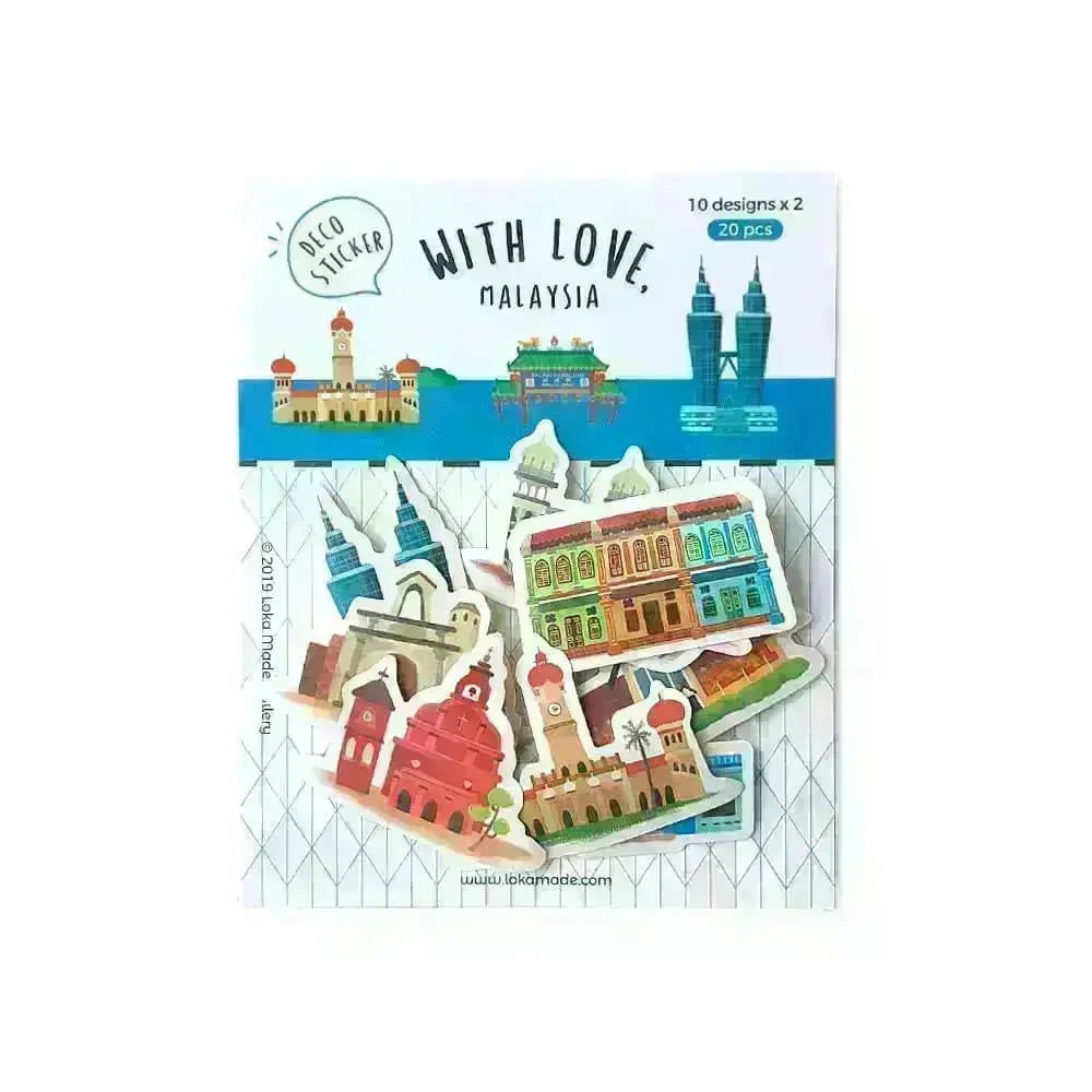 LOKA MADE Deco Sticker - With Love Malaysia