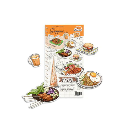 LOKA MADE Kisscut Deco Sticker - Jom Makan Supper - Batik Boutique