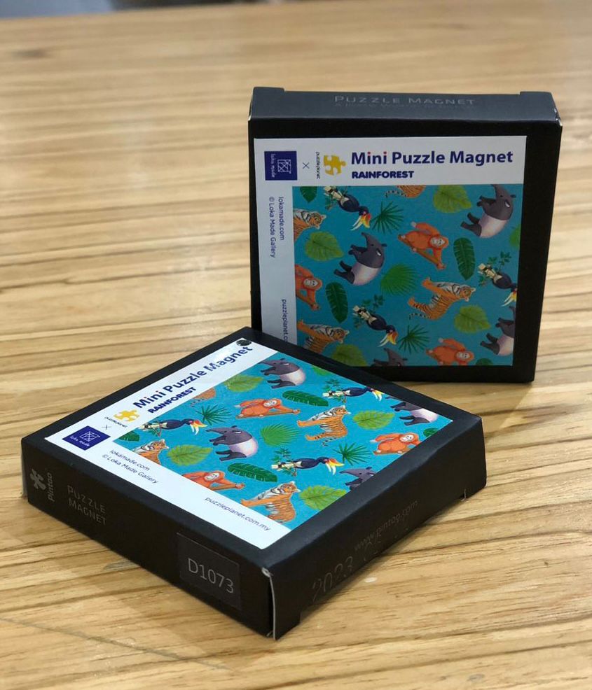LOKA MADE Mini Puzzle Magnet - Rainforest - Batik Boutique
