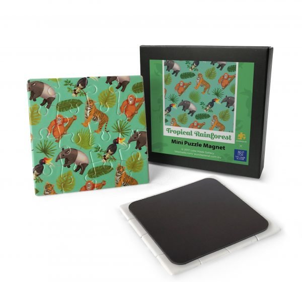 LOKA MADE Mini Puzzle Magnet - Tropical Rainforest