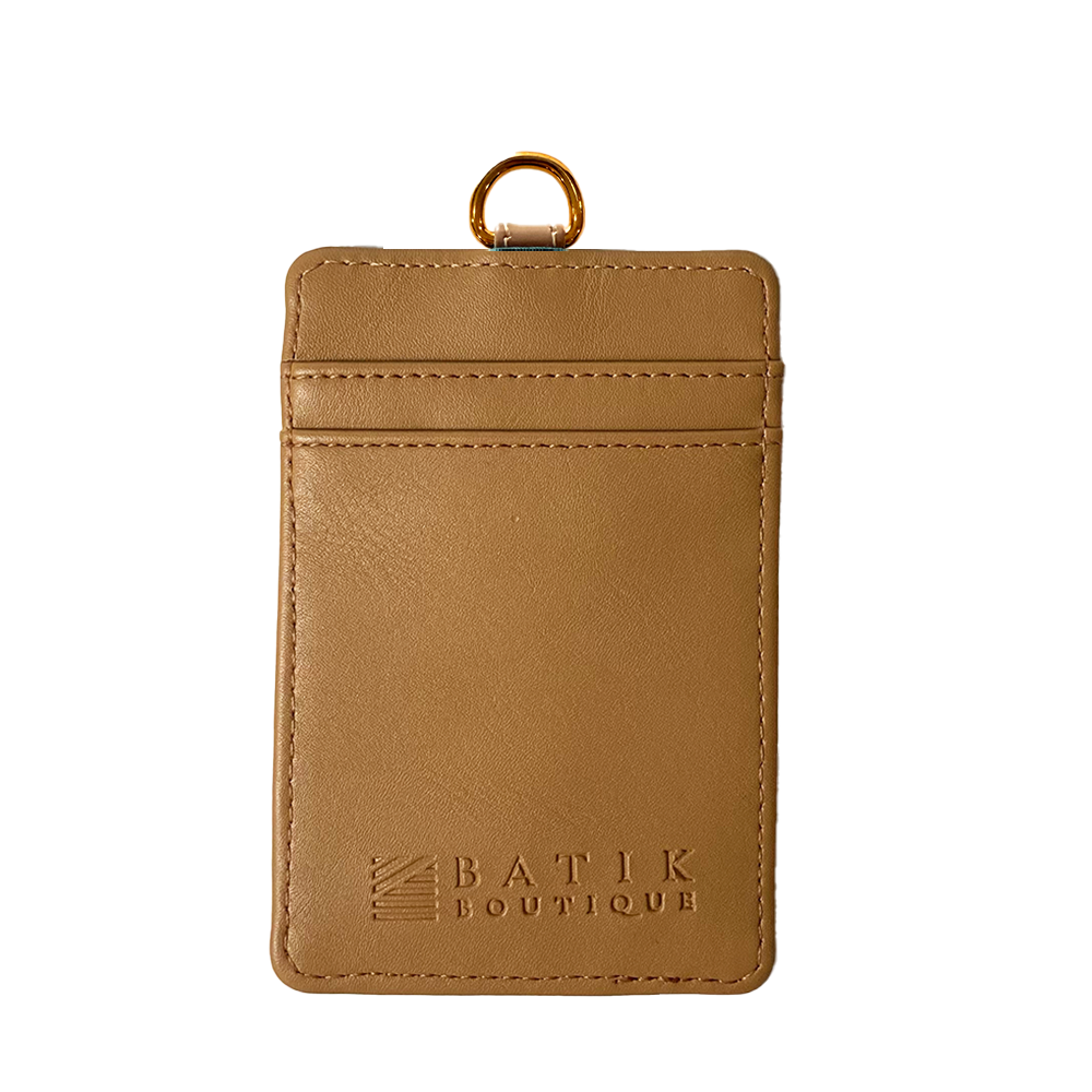 Batik Lanyard and Luggage Tag - Teal Ukir